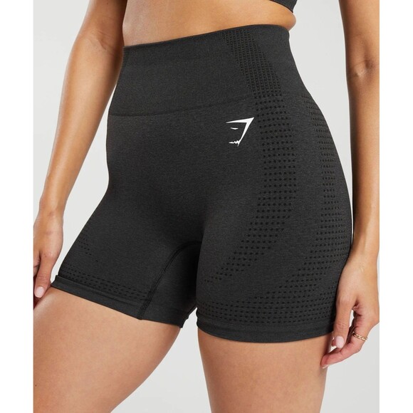 Gymshark Vital Shorts Black Marl Size Small - Picture 9 of 9